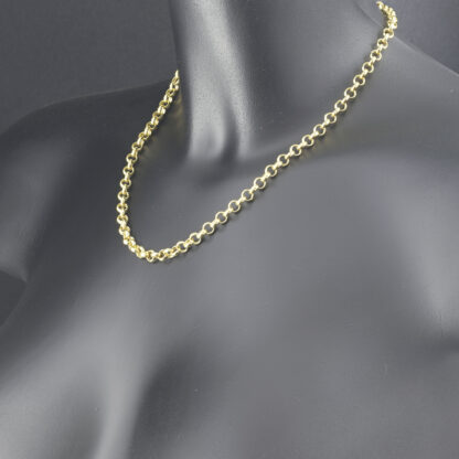 9ct Yellow Gold Belcher Chain 18" 5.5mm - Image 4