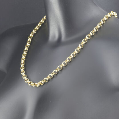 9ct Yellow Gold Belcher Chain 24" 8mm - Image 5