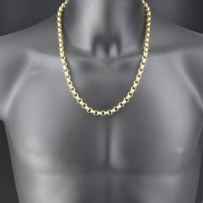 9ct Yellow Gold Belcher Chain 24" 8mm - Image 4