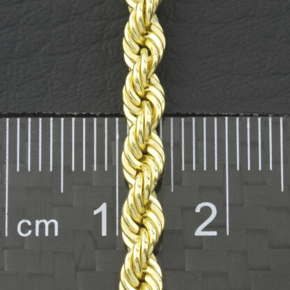 9ct Yellow Gold Rope Chain 20" 4mm - Image 2