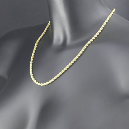 9ct Yellow Gold Rope Chain 20" 4mm - Image 4