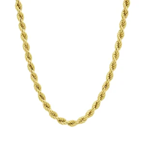 9ct Yellow Gold Rope Chain 24&#8243; 5mm