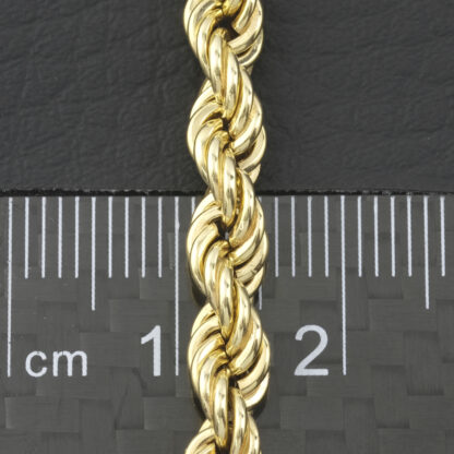 9ct Yellow Gold Rope Chain 24" 5mm - Image 2