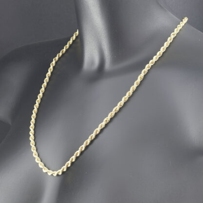 9ct Yellow Gold Rope Chain 24" 5mm - Image 5
