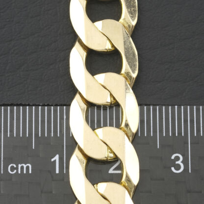9ct Yellow Gold Curb Chain 20.5" 11mm - Image 2