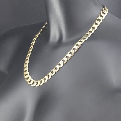 9ct Yellow Gold Curb Chain 20.5" 11mm - Image 4