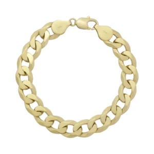 9ct Yellow Gold Curb Bracelet 8.5&#8243; 11mm