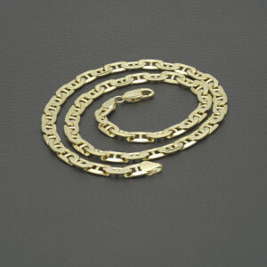 9ct Yellow Gold Marina Chain 17.5&#8243; 6mm