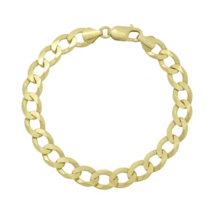 9ct Yellow Gold Curb Bracelet 8.5&#8243; 9mm