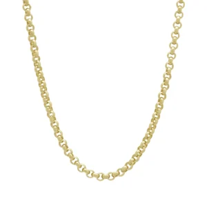 9ct Yellow Gold Belcher Chain 32.5&#8243; 4.5mm