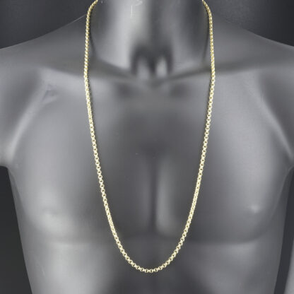 9ct Yellow Gold Belcher Chain 32.5" 4.5mm - Image 4