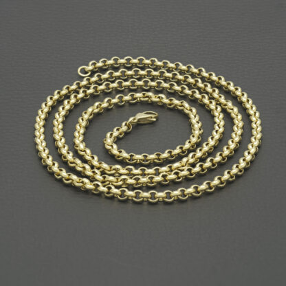 9ct Yellow Gold Belcher Chain 32.5" 4.5mm - Image 3