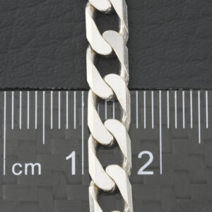 9ct White Curb Chain 20″ 5.5mm