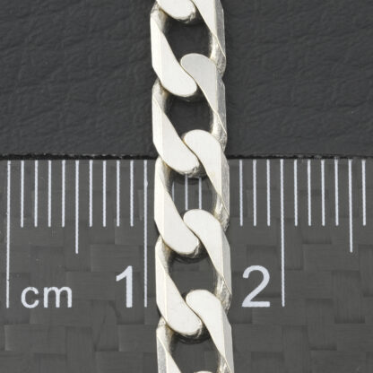 9ct White Curb Chain 20" 5.5mm - Image 2