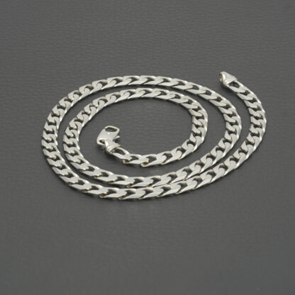 9ct White Curb Chain 20" 5.5mm - Image 3