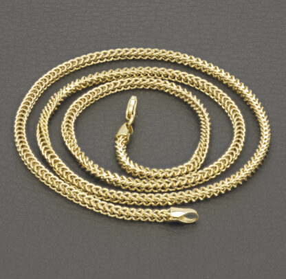 9ct Yellow Gold Franco Chain 20" 2.5mm - Image 2