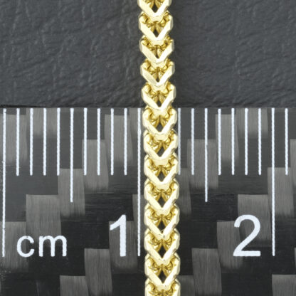 9ct Yellow Gold Franco Chain 20" 2.5mm - Image 3
