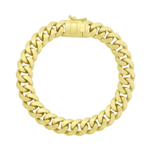 9ct Yellow Gold Cuban Bracelet 7&#8243; 9.5mm