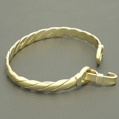 9ct Yellow Gold Loop Bangle - Image 4