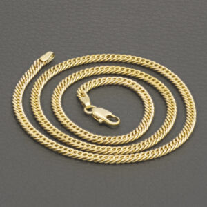 9ct Yellow Gold Curb Chain 18&#8243; 3.5mm