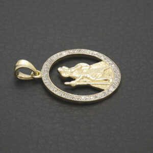 9ct Yellow Gold Diamond St Christopher Pendant