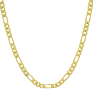 18ct Yellow Gold Figaro Chain 19.5&#8243; 4mm