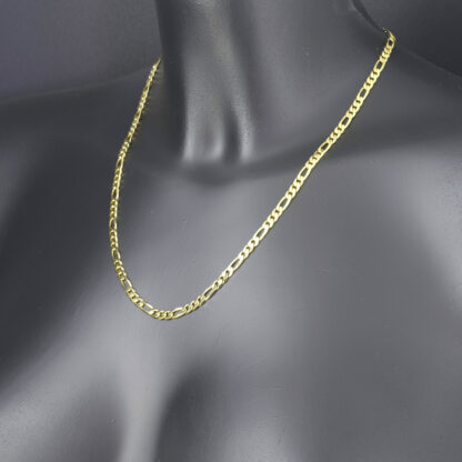 18ct Yellow Gold Figaro Chain 19.5" 4mm - Image 2