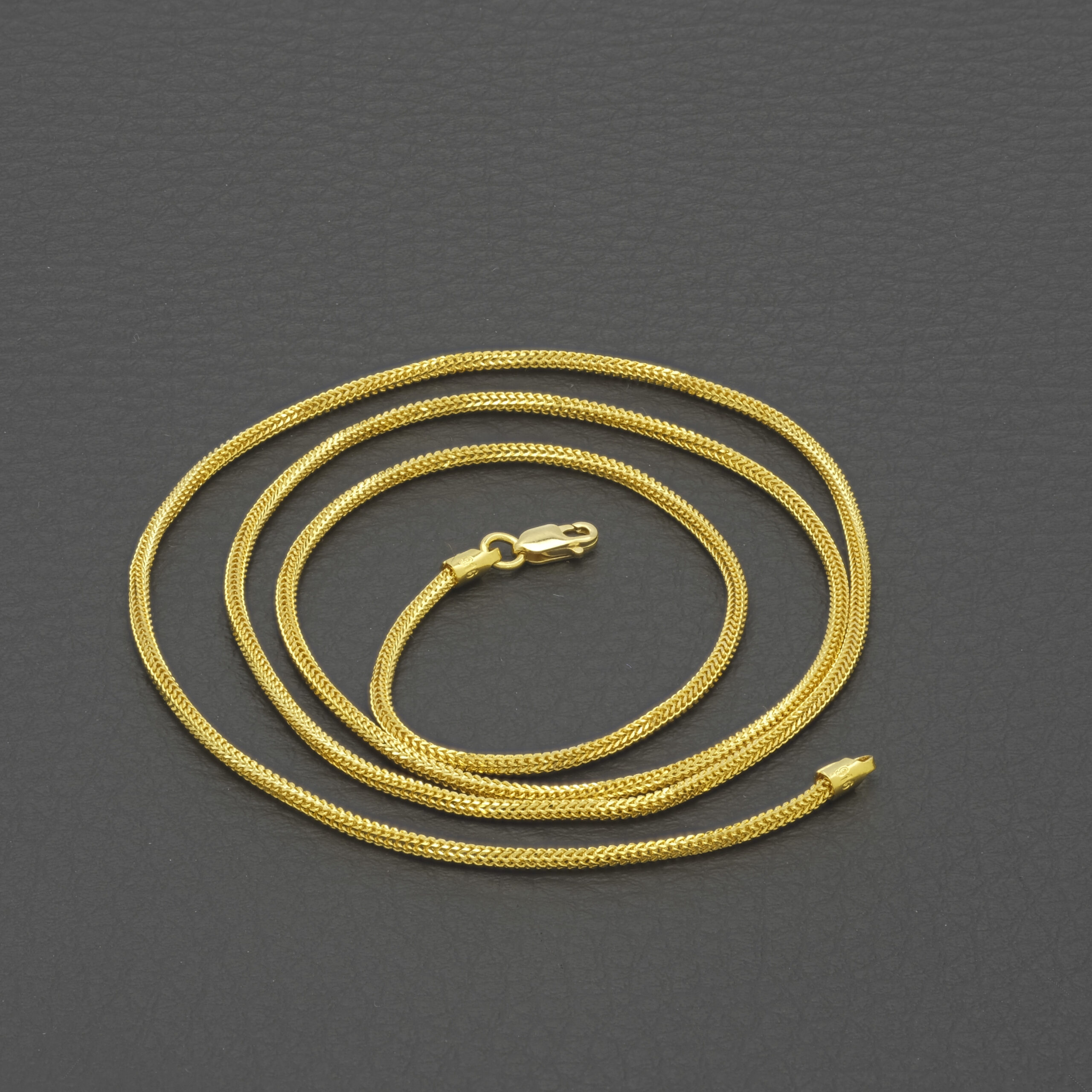 22ct Yellow Gold Franco Chain 20" 1.5mm - Image 4