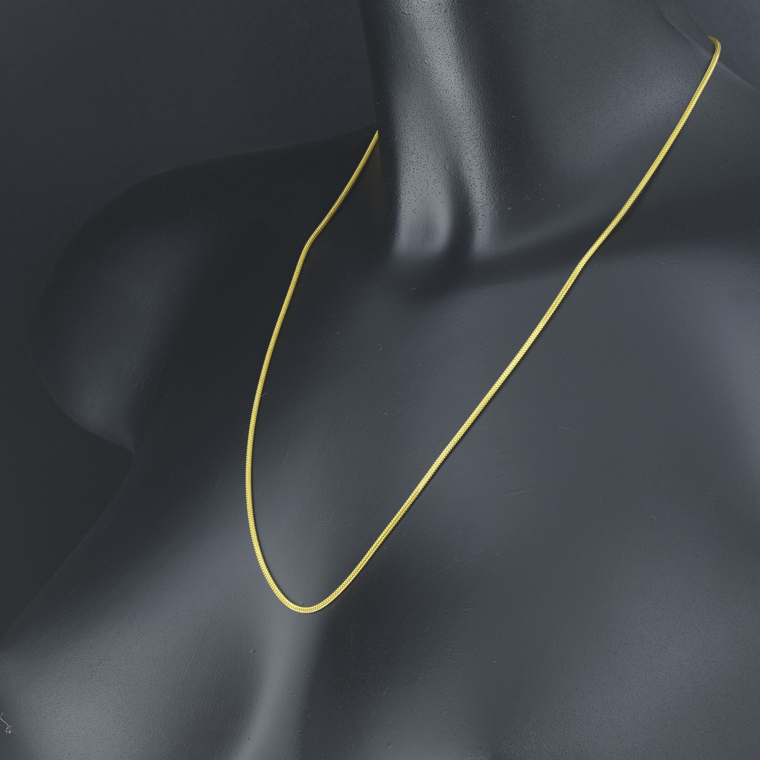 22ct Yellow Gold Franco Chain 15.5" 1.5mm - Image 4