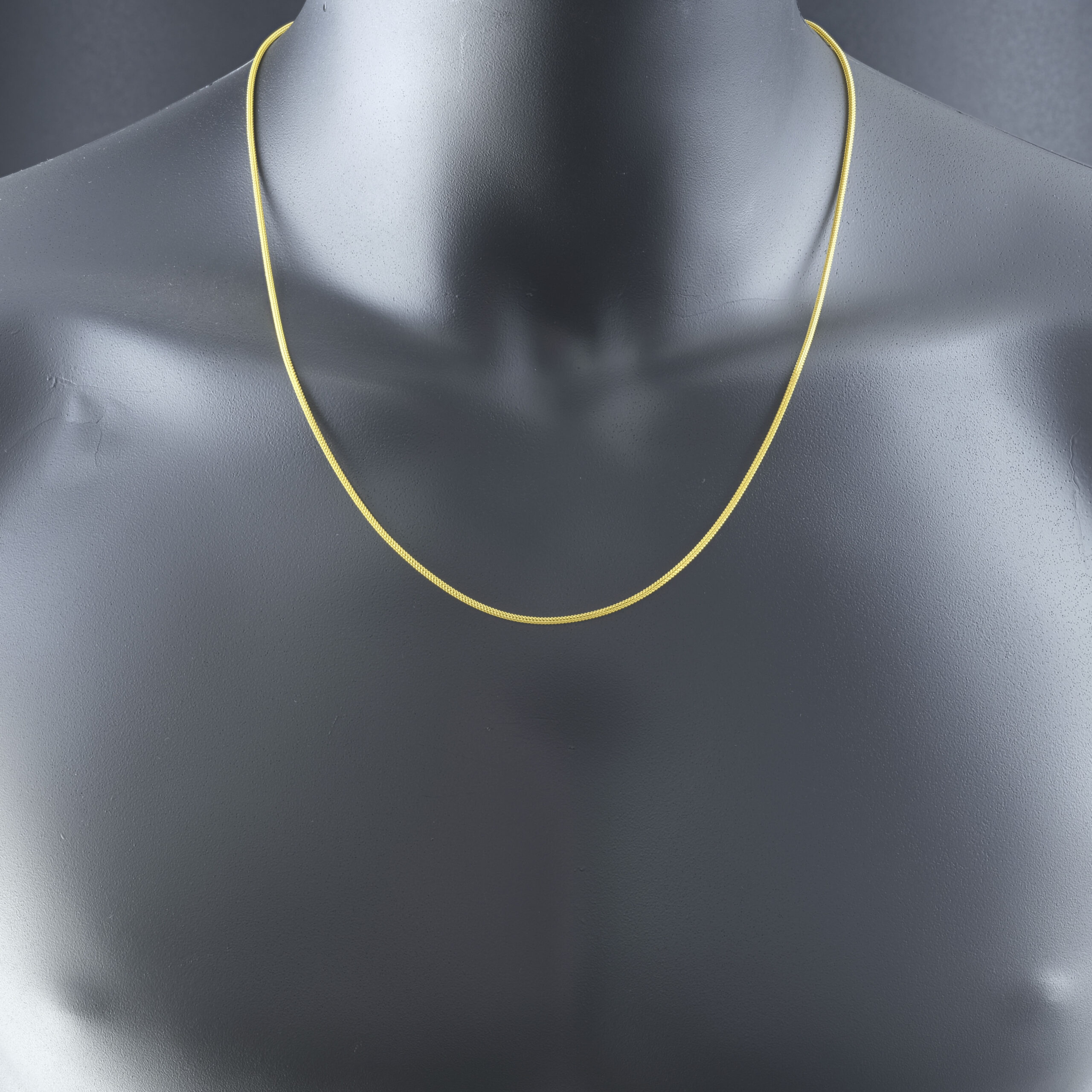 22ct Yellow Gold Franco Chain 15.5" 1.5mm - Image 3