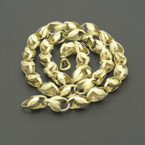 9ct Yellow Gold Tulip Chain 26&#8243; 10.5mm