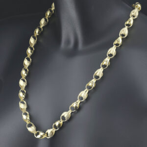 9ct Yellow Gold Tulip Chain 26&#8243; 10.5mm
