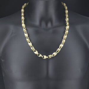 9ct Yellow Gold Tulip Chain 26&#8243; 10.5mm