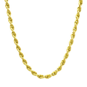 9ct Yellow Gold Rope Chain 22.5″ 5.5mm