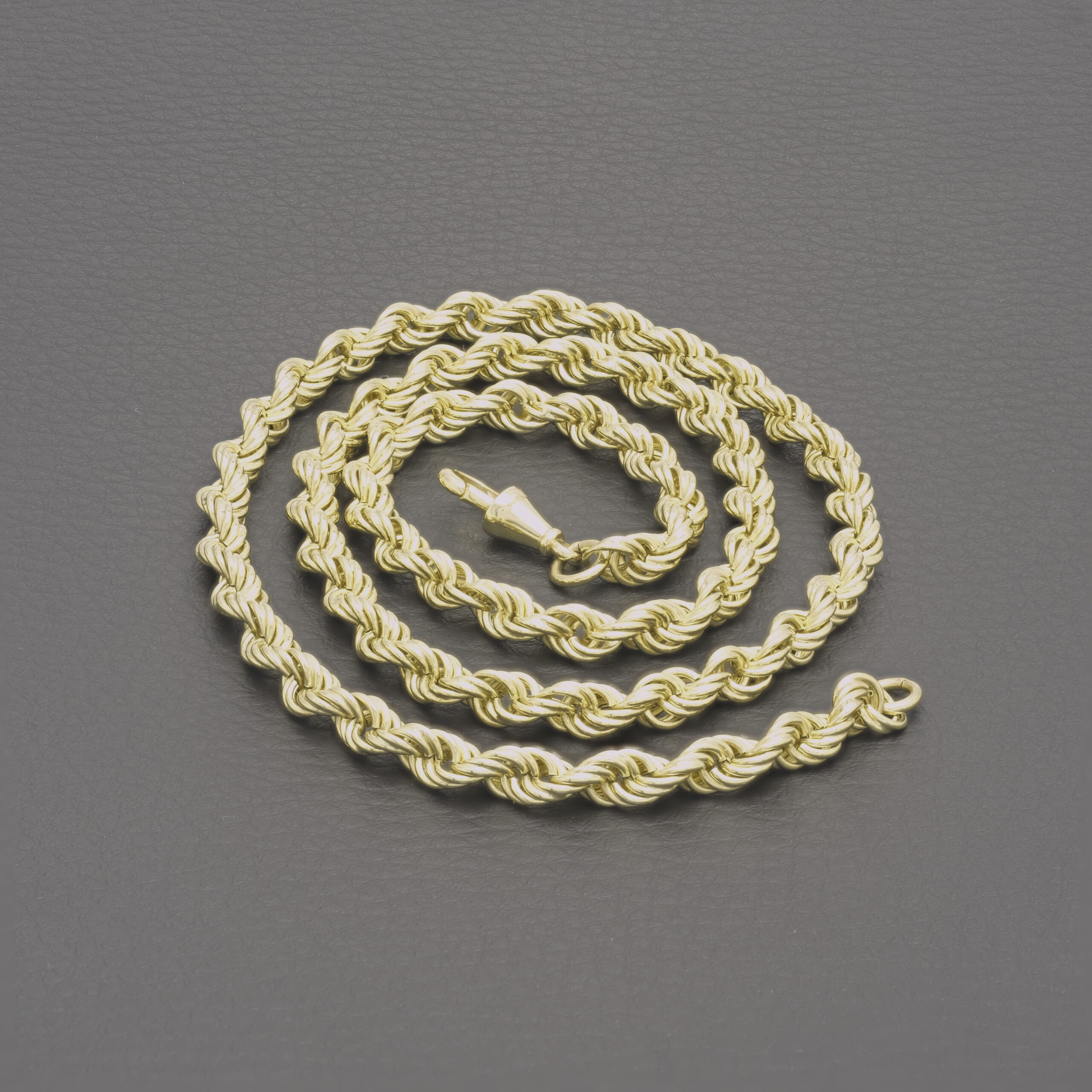 9ct Yellow Gold Rope Chain 22.5" 5.5mm - Image 5