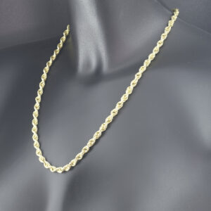 9ct Yellow Gold Rope Chain 22.5&#8243; 5.5mm