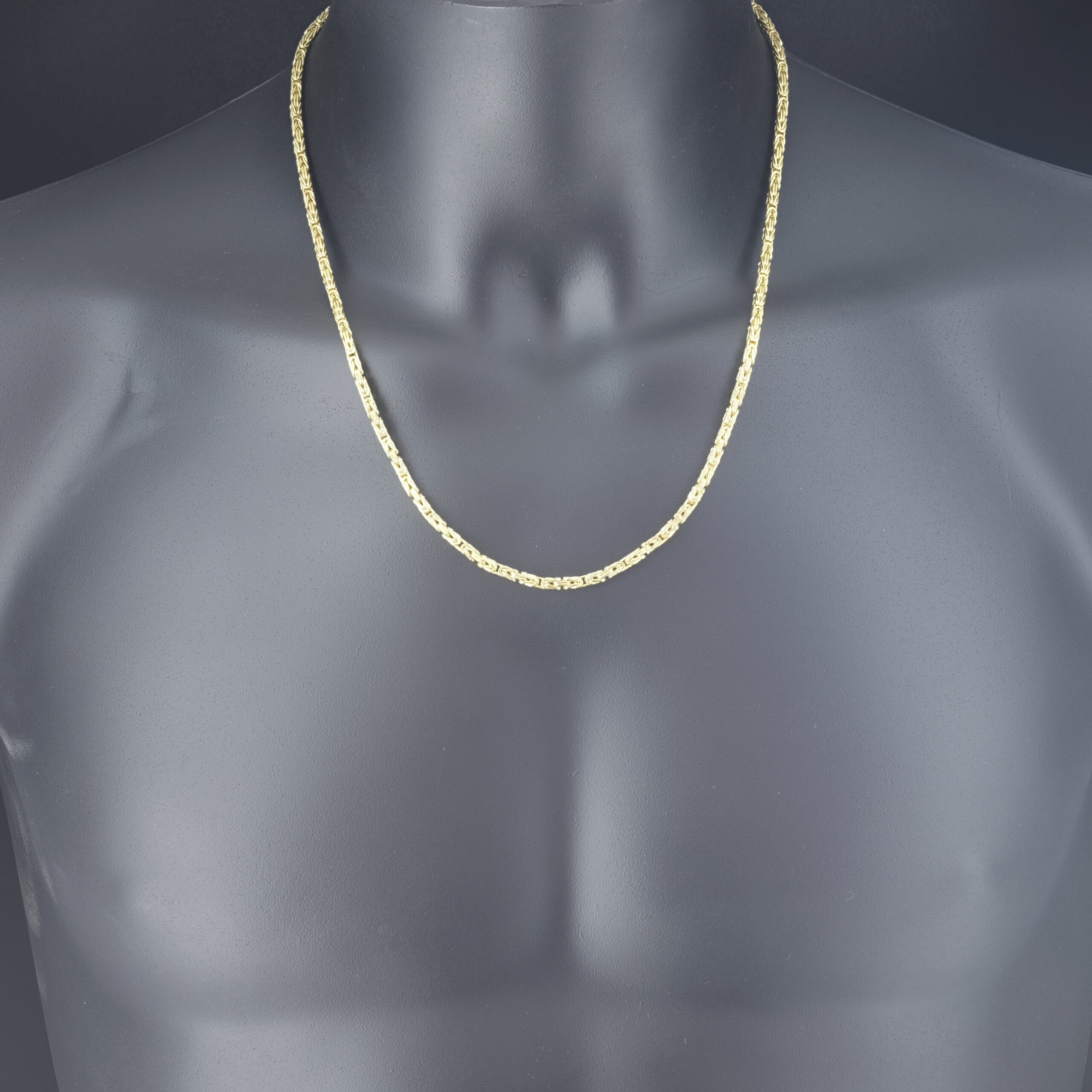 9ct Yellow Gold King Chain 22" 3mm - Image 3