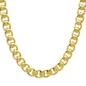 9ct Yellow Gold Roller Ball Chain 29.5″ 8.5mm