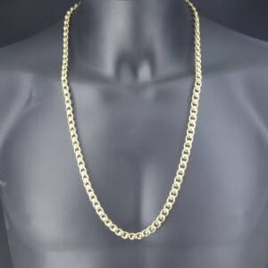 9ct Yellow Gold Roller Ball Chain 29.5&#8243; 8.5mm