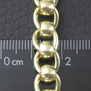 9ct Yellow Gold Roller Ball Chain 29.5&#8243; 8.5mm