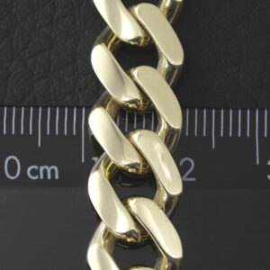 9ct Yellow Gold Cuban Bracelet 7″ 11mm