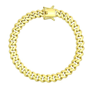 9ct Yellow Gold Cuban Bracelet 7.5″ 7.5mm