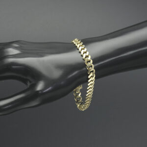 9ct Yellow Gold Cuban Bracelet 7.5&#8243; 7.5mm