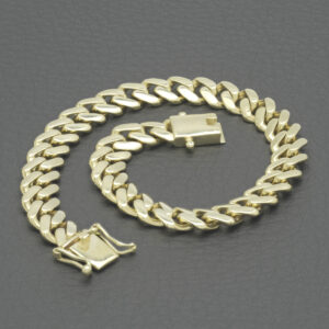 9ct Yellow Gold Cuban Bracelet 7.5&#8243; 7.5mm