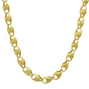 9ct Yellow Gold Tulip Chain 22&#8243; 7.5mm
