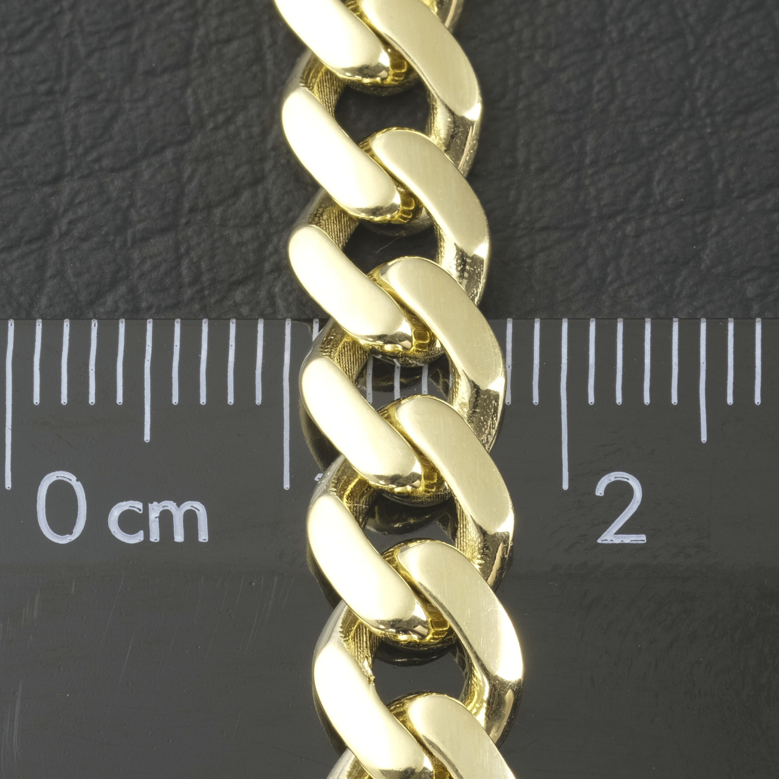 9ct Yellow Gold Cuban Bracelet 7.5" 7.5mm - Image 2
