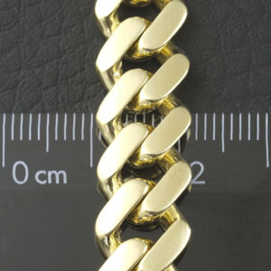 9ct Yellow Gold Cuban Bracelet 8&#8243; 11mm