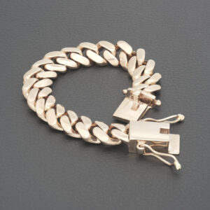 9ct Rose Gold Cuban Bracelet 8&#8243; 16mm