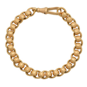 9ct Rose Gold Rollerball Bracelet 8.5″ 8.5mm