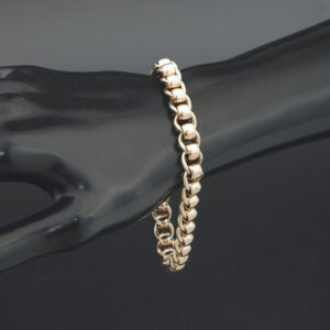 9ct Rose Gold Rollerball Bracelet 8.5&#8243; 8.5mm